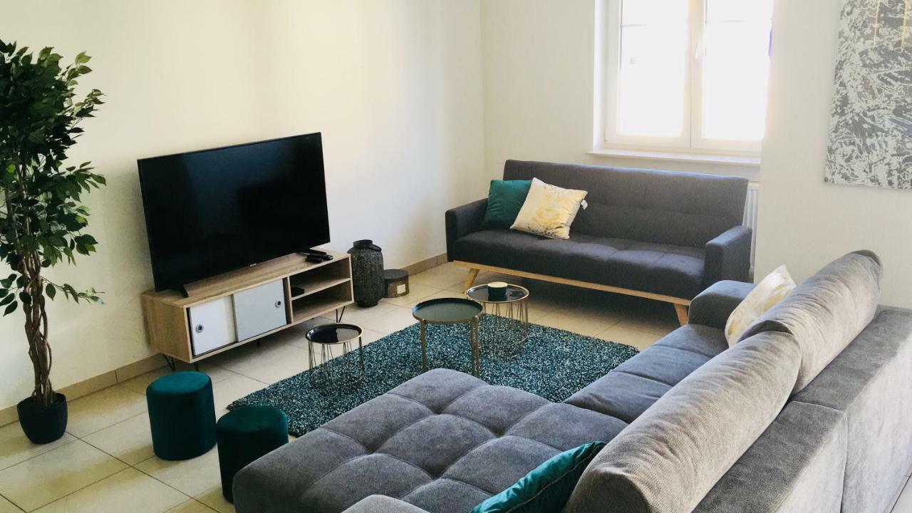 Art Deco 100M2 Flat 2 Min Walking From Train Station In City Center, Free Parking And Terrace - 2B Люксембург Екстер'єр фото